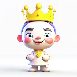 King cheerful 3D cute