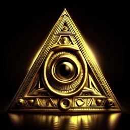 // Illuminati pyramid eye, 16k, 3d