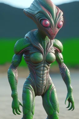 Bikini alien ,3d 4k octane render, smooth, sharp focus, highly detailed, unreal engine 5,