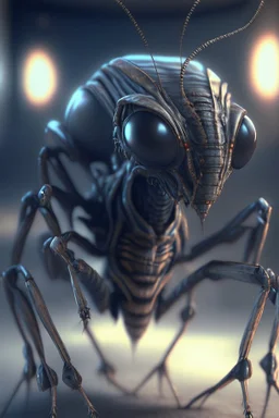 Alien humanoid bug,8k,unreal engine, very detailed, realistic, cinema 4D