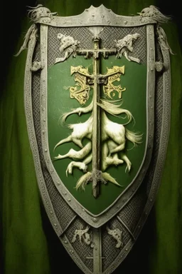 crusader holy light olive green dark medieval TambsTV knight coat of arms