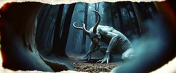 3d airbrush render,ufo went out to eat and something hit me hard and i wake up puked and wrestled a albino lycantrophic tap dancer and ran to the forest to sleep , pinhole cam, airbrush 3d rendering, in the style of Titian and Dali , torn edges on border