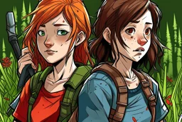 TLOU but as a coloured manga style