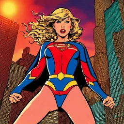 Taylor Swift as a superheroine