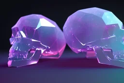 Crystal alien skull