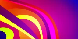 Vector technology abstract background with dynamic amorphous neon vector flowing gradient particle water curve waves and modern pink, yellow, orange lines. Retro futurism geometric, cyberpunk.