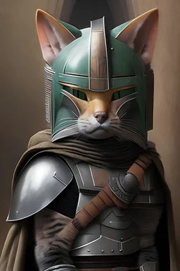 Cat as a mandalorian