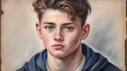 portrait realiste d'une lyceen de 18ans