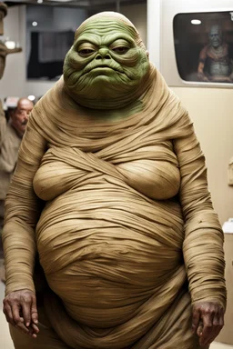 Mummy looks like jabba the hutt