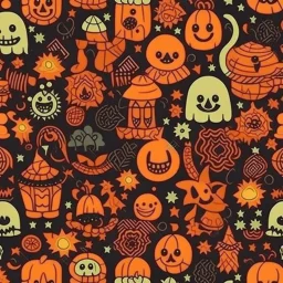 Halloween seamless pattern