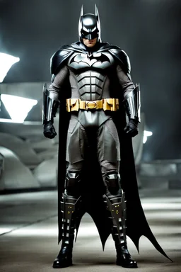 Batman in futuristic armor, photograph