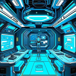 cyberpunk retro futuristic for comics