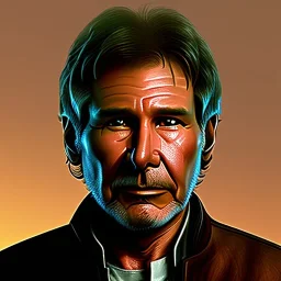 ballpen portrait of harrison ford as captain han solo, brown eyes, realistic, rough facial skin, cinematic lighting, photorealistic, volumetric light and shadow, hyper HD, octane render, unreal engine, insanely detailed and intricate, hyper-realistic, space background