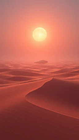 realistic photo of a landscape covered in sands that looks futuristic with futuristic lighting , spaceship
