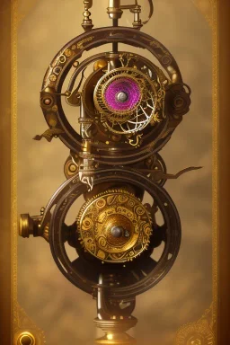 Perpetual motion machine,flowers,antique,gold