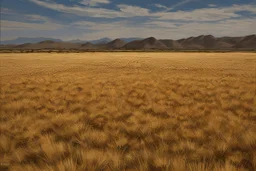 dry grass field by pantormo