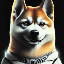 shiba inu ghost spooky creepy darth vader