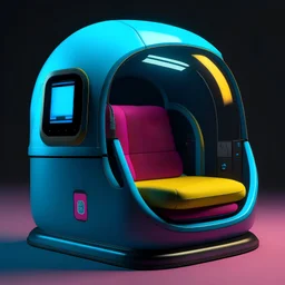 80s Retro VR Sleep Capsule