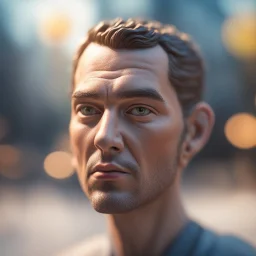 head floating with no body,bokeh like f/0.8, tilt-shift lens 8k, high detail, smooth render, down-light, unreal engine