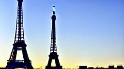 A Tesla semi-truck is parked, at the Eiffel Tower, in Paris. CINEMATIC. WIDE ANGLE LENS.