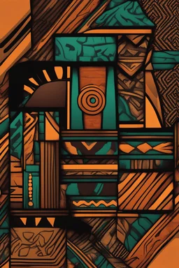 a background with African patterns in graffiti style with minimalistic vibes
