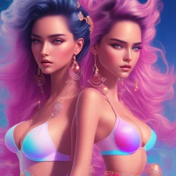 sexy, beautiful, young woman, detailed gorgeous face, vaporwave aesthetic, synthwave, colorful, psychedelic, artstation, concept art, smooth, extremely sharp detail, finely tuned detail, ultra high definition, 8 k, unreal engine 5, ultra sharp focus, illustration, art by artgerm mary dimova, jim lee, greg rutkowski and alphonse mucha