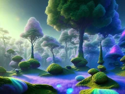 black crystal cosmic and galactic ambiance hill sky rocks sunny trees pools surreal, full of details, smooth, bright sunshine，soft light atmosphere, light effect，vaporwave colorful, concept art, smooth, extremely sharp detail, finely tuned detail, ultra high definition, 8 k, unreal engine 5, ultra sharp focus