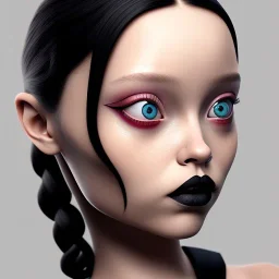 jenna ortega, wednesday addams hair style, wednesday make up, wednesday addams black dress, cinematic, addams family wednesday style, hyper detail, 8k resulation