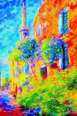 painting, impressionist, wanderlust, bright colors