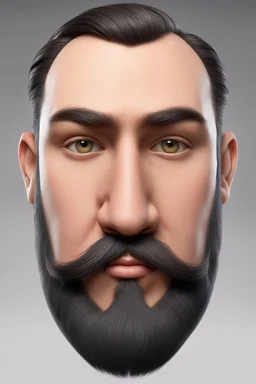 The claim emphasizes the importance of maintaining consistent character design across angles and expressions. Key features, such as a round face with a strong jawline, medium beard, chubby cheeks, large eyes, and a wide nose, must remain constant. The distances between the eyes, nose, and mouth should be consistent, with slight adjustments for side views. Unique traits like side-styled hair, small eyes, and thick eyebrows must be uniform. Expressions should align with fixed mouth and eye shapes,