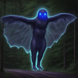 A holographic photo of the Mothman of West Virginia