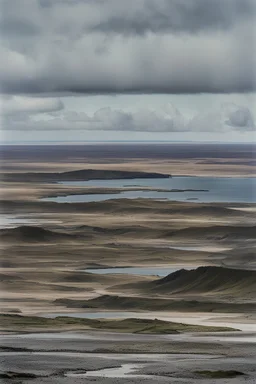 Paisaje de la guerra de Malvinas.