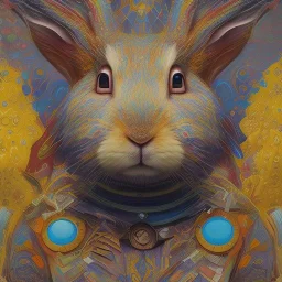 girl rabbit with blue third aye, aboriginal, dot painting, indiginous, dot, mud, dream-time, abstract, dots, natural pigment, extremely sharp detail, finely tuned detail, ultra high definition, 8 k, unreal engine 5, ultra sharp focus, art germ and Paul Lewin and Kehinde Wiley