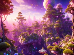 gold crystal cosmic and galactic ambiance hill sky garden rocks sunny trees pools , full of details, smooth, bright sunshine，soft light atmosphere, light effect，vaporwave colorful, concept art, smooth, extremely sharp detail, finely tuned detail, ultra high definition, 8 k, unreal engine 5, ultra sharp focus