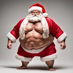 Sumo Wrestler Santa Claus