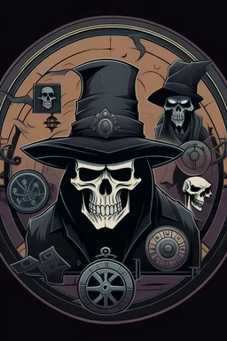 Undertaker, Skull, fire,smog, Dartboard