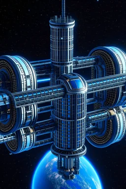 digital art of a space station