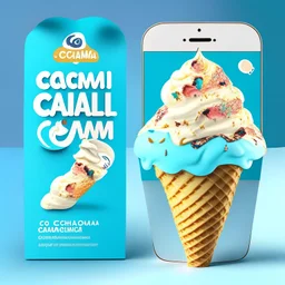 Social Media Design for a Ice cream