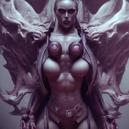  demon woman bodybuilder, horrorpunk, fantasy, sharp focus, concept art, octane render, scary, 8 k