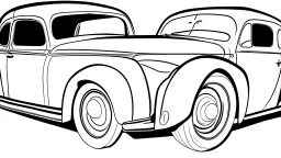 car without color for coloring