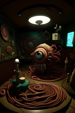 scense from a weird dream captured with the first model of dreamrecorder by gnom industries inc