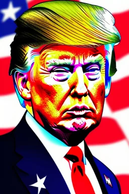 Donald Trump as drawn by Sui Ishida