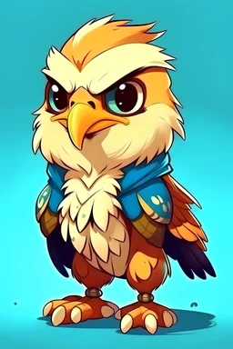 Eagle character design cute