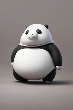 Mini, fat, Baymax, panda
