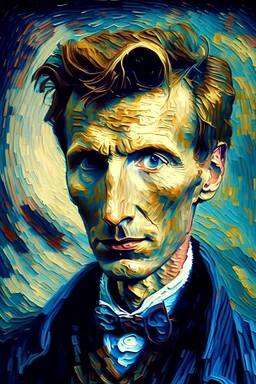 The 11th doctor portrait by Van Gogh