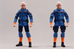 Mike pence g.i. joe toy figure With a Laser gun space force Blue fabric uniform, fluorescent orange, black boots, packaging