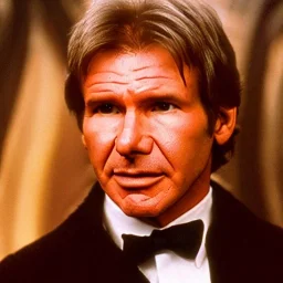 Hyperrealistic, 8k centered photographic portrait of [[Harrison Ford as Han Solo in Star Wars]], leica, 35 mm, technicolor, vivid colors, bokeh, telephoto, 24 mm, close up portrait photo by Annie Leibovitz, film, studio lighting, detailed skin, ultra realistic, bokeh, sharp features