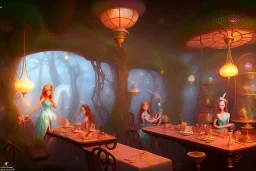 Magical fantasy fairy cafe