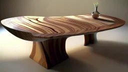 wooden table with invisible tabletop