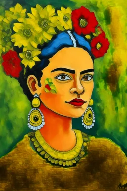 mexican cote d'azur woman yellow mexican frida kalho